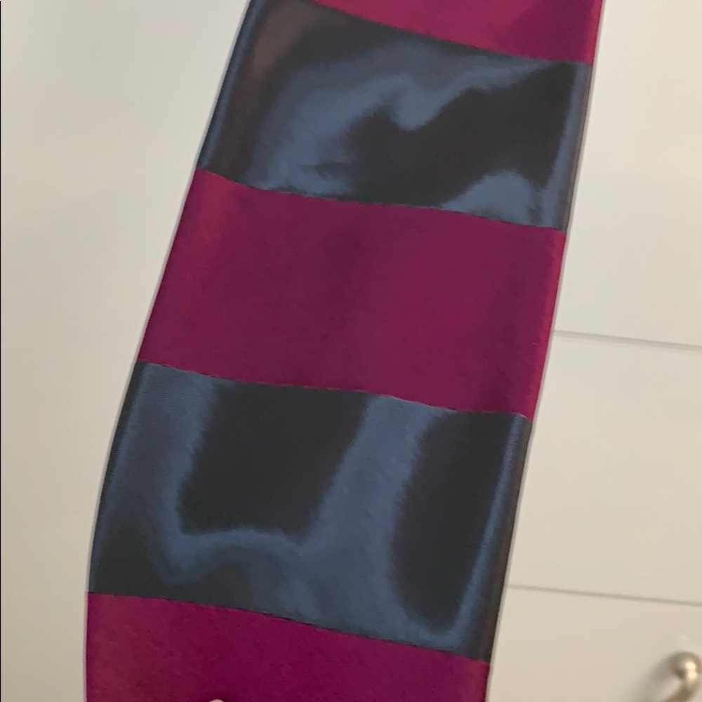 Silk Pavone  tie metallic